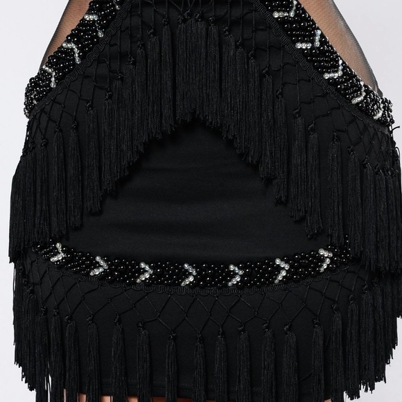 Black fringe dress - Picture 5 of 6